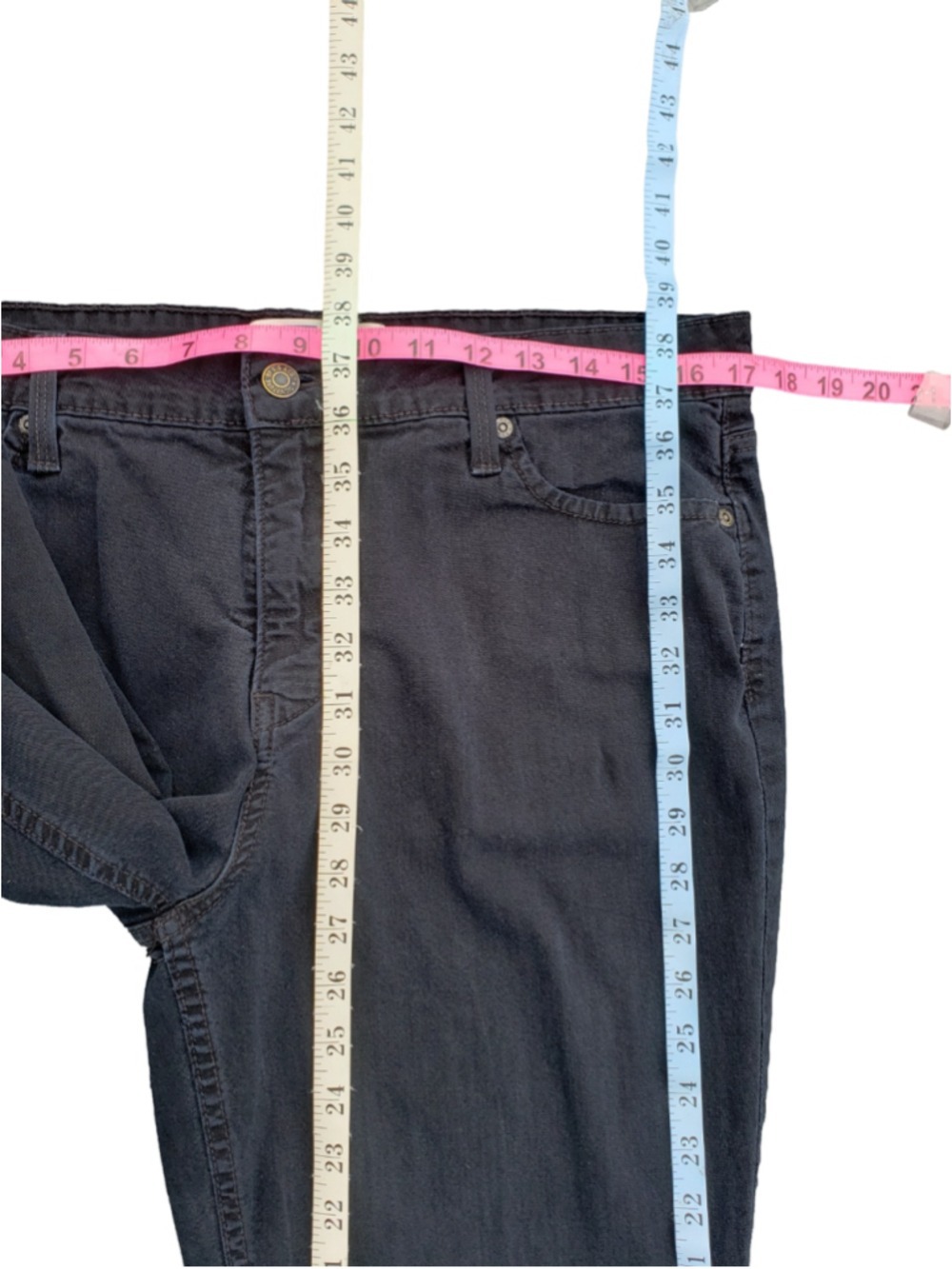 Women's Signature by Levi Strauss & Co. Navy Jeans 14 Short - Picture 7 of 7